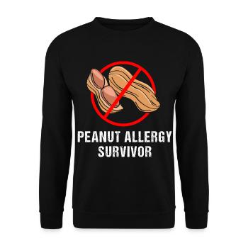 Allergy Food - Unisex Sweatshirt - black - Front - Alina (178cm) & Michal (187cm)