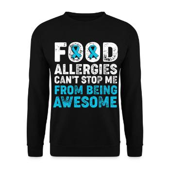 Allergy Food - Unisex Sweatshirt - black - Front - Alina (178cm) & Michal (187cm)