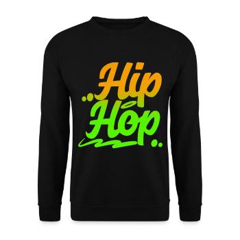 Hip Hop - Unisex Sweatshirt - black - Front - Alina (178cm) & Michal (187cm)