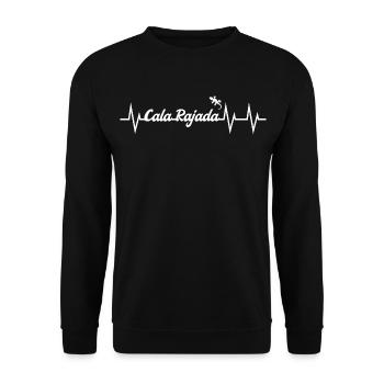 Heartbeat Cala Rajada - Unisex Sweatshirt - black - Front - Alina (178cm) & Michal (187cm)