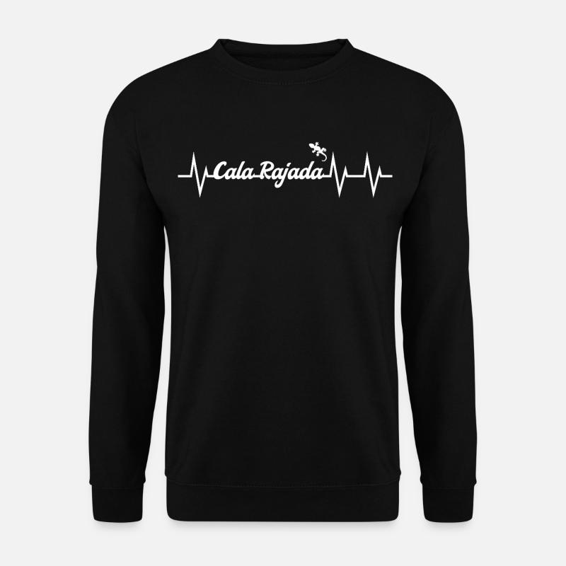 Battement de cœur Cala Rajada - Sweat-shirt Unisexe - noir
