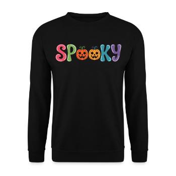 Parade de citrouilles effrayantes - Sweat-shirt Unisexe - noir - Devant - Alina (178cm) & Michal (187cm)
