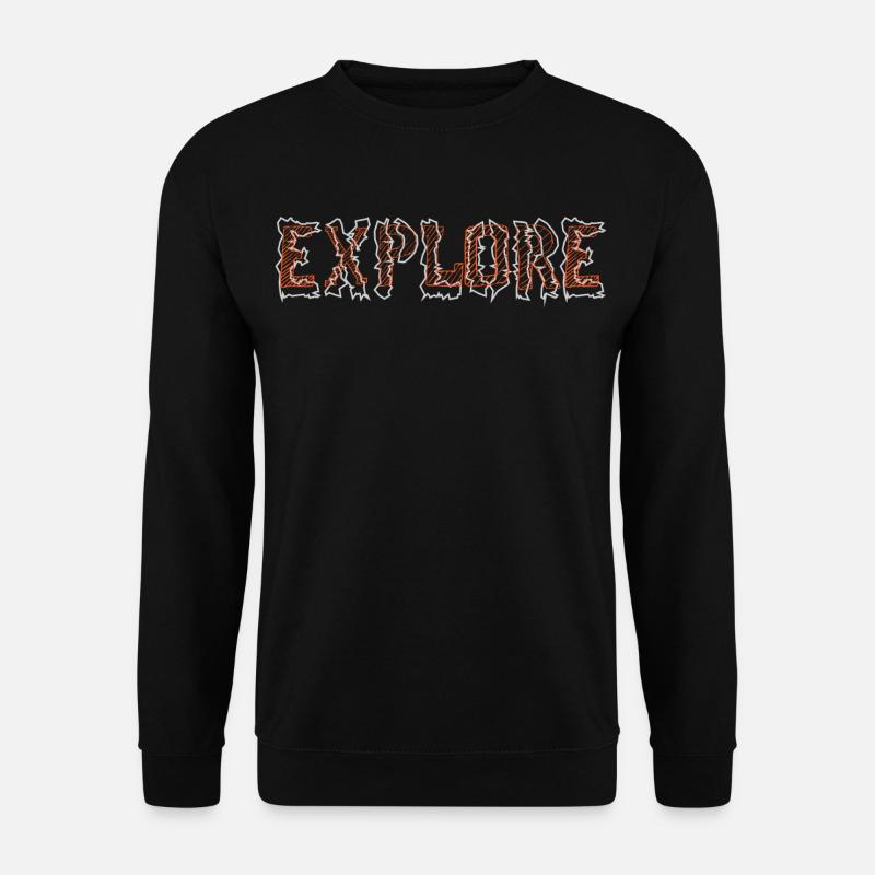 Explore - Unisex Pullover - Schwarz