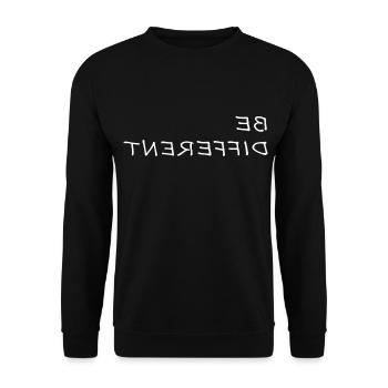 ÊTRE DIFFÉRENT Soyez différent en disant proverbe cadeau - Sweat-shirt Unisexe - noir - Devant - Alina (178cm) & Michal (187cm)