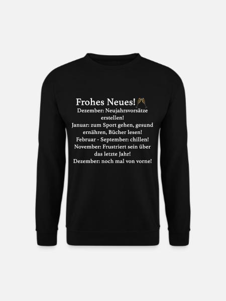 Silvester - Unisex Pullover - Schwarz
