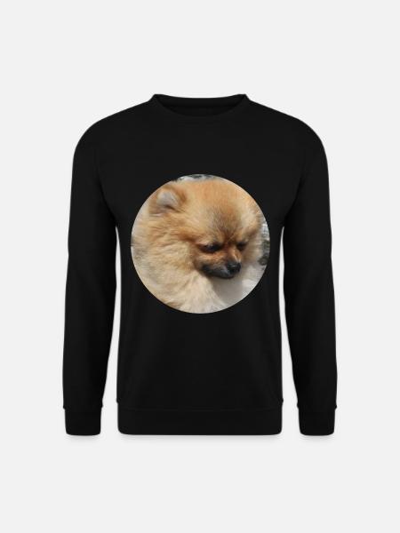 Pomeranian Hunderasse niedlicher Hund - Unisex Pullover - Schwarz