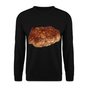 I love meatballs - shirt with meatball - Unisex Sweatshirt - black - Front - Alina (178cm) & Michal (187cm)