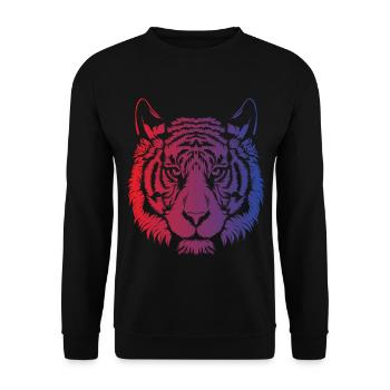 tigre - Sweat-shirt Unisexe - noir - Devant - Alina (178cm) & Michal (187cm)