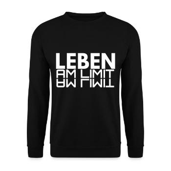 LEBEN AM LIMIT - Unisex Pullover - Schwarz - Vorne - Alina (178cm) & Michal (187cm)