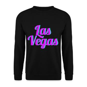 LAS VEGAS - Unisex Pullover - Schwarz - Vorne - Alina (178cm) & Michal (187cm)