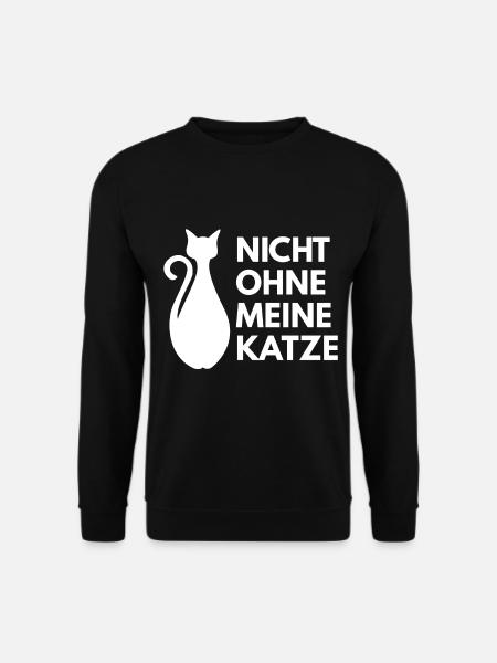nicht ohne meine Katze - Unisex Pullover - Schwarz