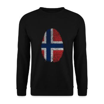 Norwegen - Unisex Pullover - Schwarz - Vorne - Alina (178cm) & Michal (187cm)