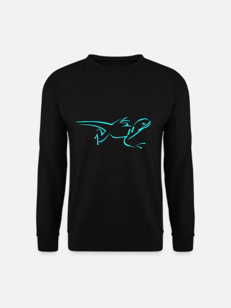 Eidechse - Unisex Pullover - Schwarz
