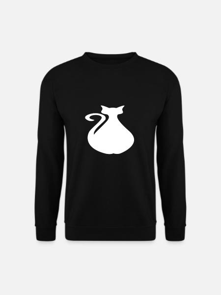 fat cat - Unisex Sweatshirt - black