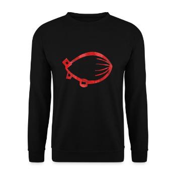 red zeppelin - Unisex Sweatshirt - black - Front - Alina (178cm) & Michal (187cm)