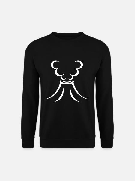 Volcan éclate - Sweat-shirt Unisexe - noir