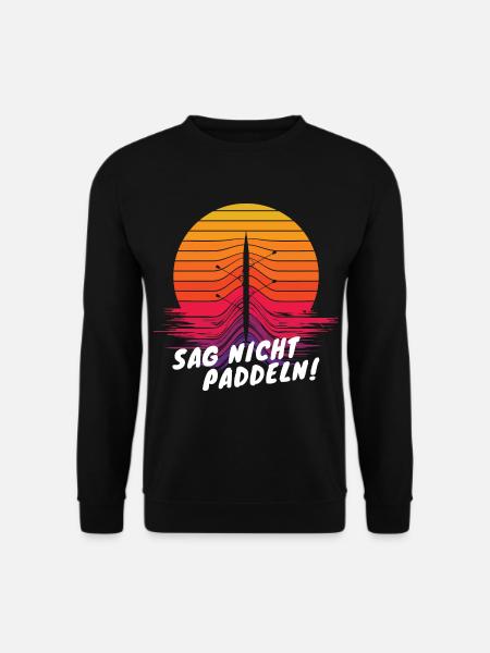 Rudern Geschenk Ruderer - Unisex Pullover - Schwarz
