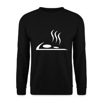 Pizza Pizza - Unisex Sweatshirt - black - Front - Alina (178cm) & Michal (187cm)