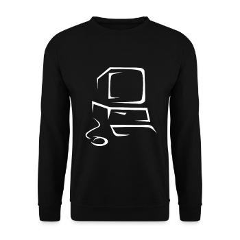 Ancien ordinateur - Sweat-shirt Unisexe - noir - Devant - Alina (178cm) & Michal (187cm)