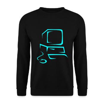Computer - Unisex Pullover - Schwarz - Vorne - Alina (178cm) & Michal (187cm)