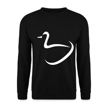 Ente - Unisex Pullover - Schwarz - Vorne - Alina (178cm) & Michal (187cm)