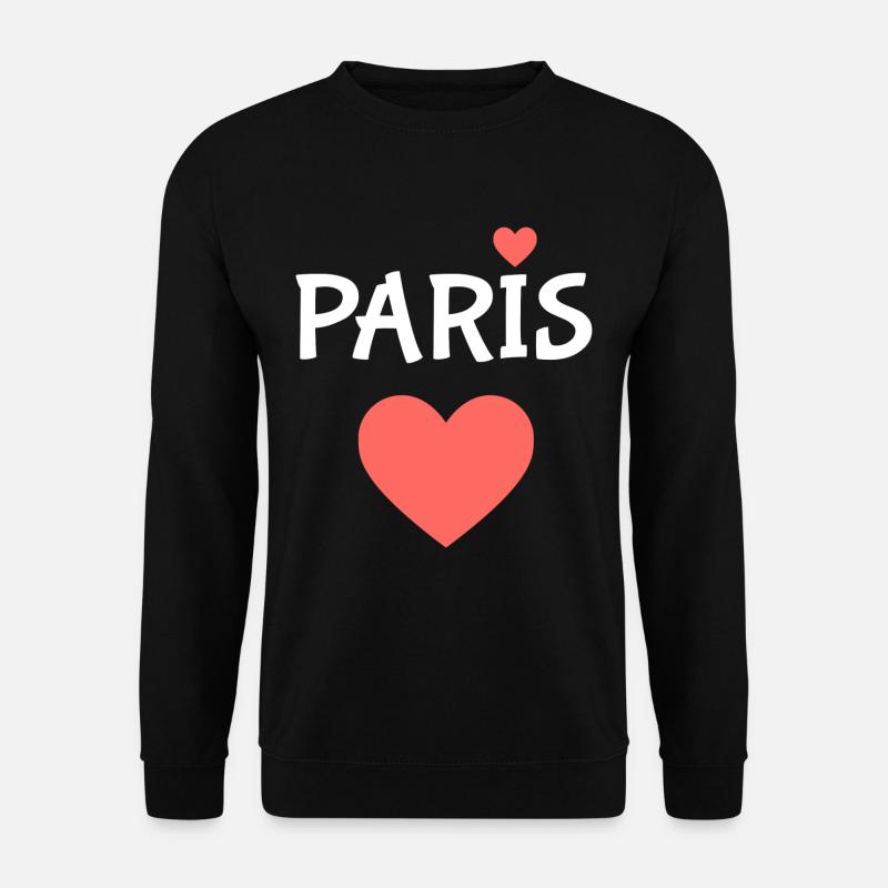 Paris - Unisex Pullover - Schwarz