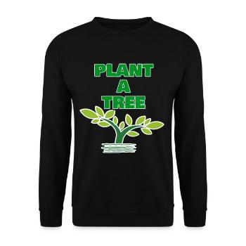 Plant a Tree - Sweat-shirt Unisexe - noir - Devant - Alina (178cm) & Michal (187cm)