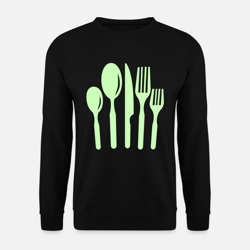 cuisine Couverts - Sweat-shirt Unisexe - noir