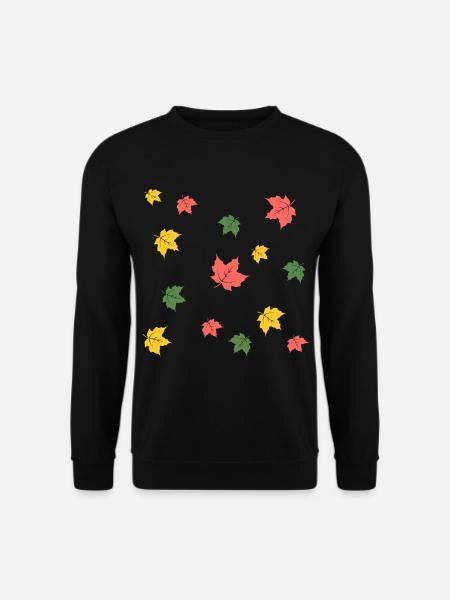 Herbstblätter - Unisex Pullover - Schwarz