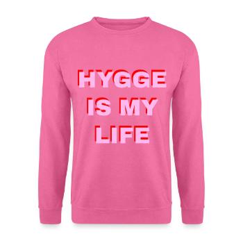 Hygge Is My Life - Sweat-shirt Unisexe - rose - Devant