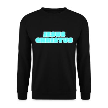 Jesus Christ - Unisex Sweatshirt - black - Front - Alina (178cm) & Michal (187cm)