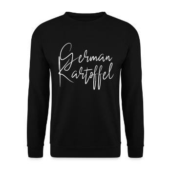 German Kartoffel - Unisex Pullover - Schwarz - Vorne - Alina (178cm) & Michal (187cm)