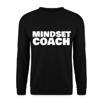Mindset Coach - Unisex Pullover - Schwarz - Vorne - Alina (178cm) & Michal (187cm)