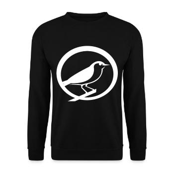 oiseau - Sweat-shirt Unisexe - noir - Devant - Alina (178cm) & Michal (187cm)