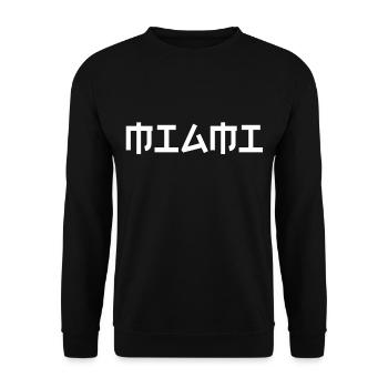 Miami - Unisex Pullover - Schwarz - Vorne - Alina (178cm) & Michal (187cm)