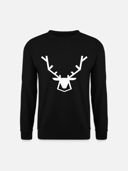 Hirsch - Unisex Pullover - Schwarz