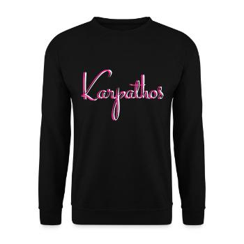 Karpathos - Unisex Pullover - Schwarz - Vorne - Alina (178cm) & Michal (187cm)