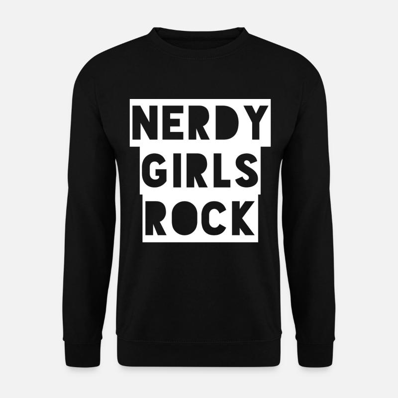 Nerdy Girls Rock - Unisex Pullover - Schwarz