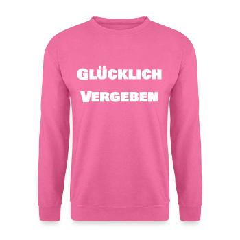 Glücklich Vergeben - Unisex Pullover - Pink - Vorne