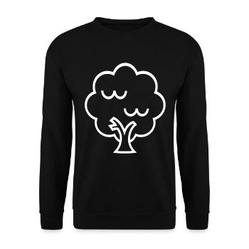 Tree Tree - Unisex Sweatshirt - black - Front - Alina (178cm) & Michal (187cm)