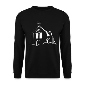 Church on clouds - Unisex Sweatshirt - black - Front - Alina (178cm) & Michal (187cm)