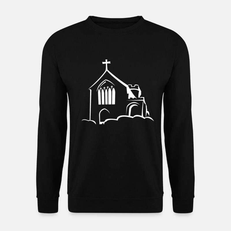 Église sur les nuages - Sweat-shirt Unisexe - noir
