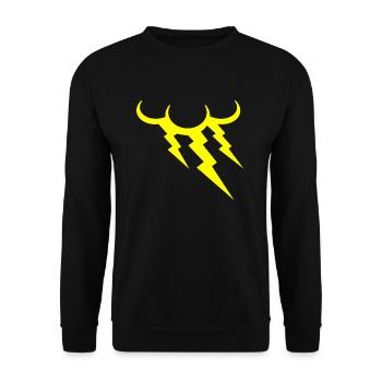 Thunder lightning cloud - Unisex Sweatshirt - black - Front - Alina (178cm) & Michal (187cm)