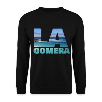 La Gomera - Unisex Pullover - Schwarz - Vorne - Alina (178cm) & Michal (187cm)