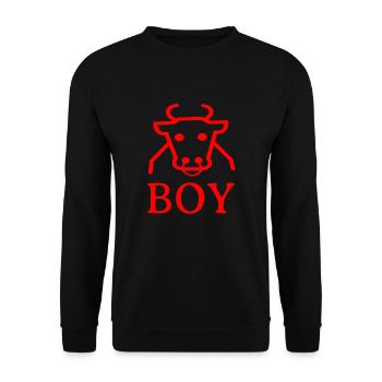 Cowboy - Sweat-shirt Unisexe - noir - Devant - Alina (178cm) & Michal (187cm)