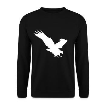 Eagle - Unisex Sweatshirt - black - Front - Alina (178cm) & Michal (187cm)