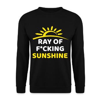 Rayon de putain de soleil - Sweat-shirt Unisexe - noir - Devant - Alina (178cm) & Michal (187cm)