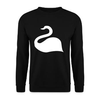 SWAN - Sweat-shirt Unisexe - noir - Devant - Alina (178cm) & Michal (187cm)