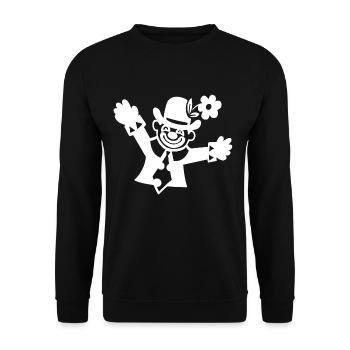 CLOWN - Unisex Sweatshirt - black - Front - Alina (178cm) & Michal (187cm)