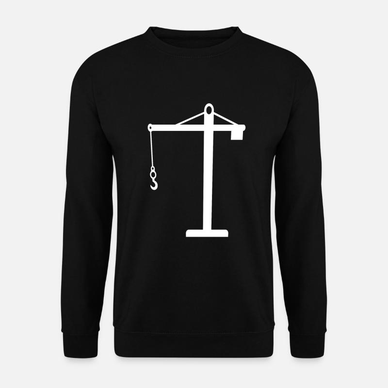 Kran - Unisex Pullover - Schwarz